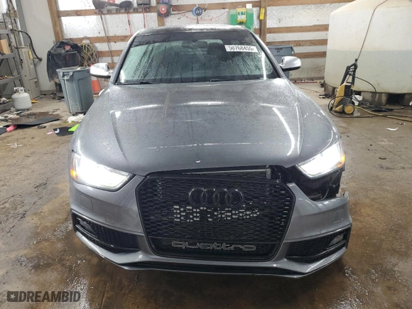 2014 Audi S4 Premium Plus with VIN WAUBGAFL8EA114919, listed as a Copart auction lot 50768455 with 113,354 mi miles and Salvage Title. Bid and sale history available at carsss.com. Image 5.