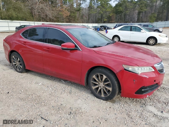 2017 Acura TLX with VIN 19UUB1F38HA008244, listed as a Copart auction lot 46413375 with 117,541 mi miles and Salvage Title. Bid and sale history available at carsss.com. Image 4.