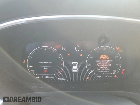 2025 Acura MDX Technology with VIN 5J8YD9H42SL002323, listed as a Copart auction lot 58793985 with 11,133 mi miles and Salvage title. Bid and sale history available at DreamBid. Image 9.