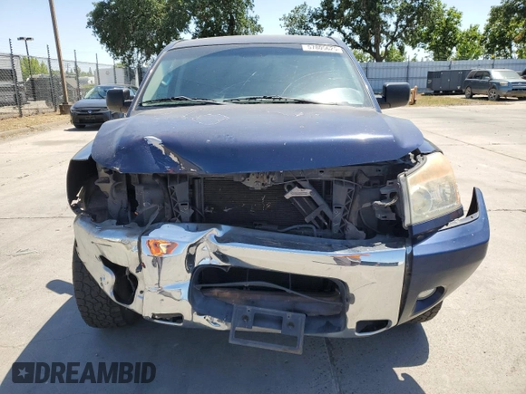 2012 Nissan Titan SV with VIN 1N6AA0ED3CN331091, listed as a Copart auction lot 57805625 with 106,693 mi miles and Salvage title. Bid and sale history available at DreamBid. Image 5.