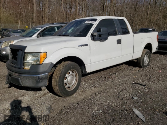 2010 Ford F-150 XL with VIN 1FTFX1CV2AFD12192, listed as a Copart auction lot 49967905 with 205,641 mi miles and Salvage Title. Bid and sale history available at DreamBid. Image 1.