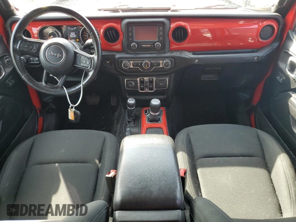 2020 Jeep Gladiator Sport S z VIN 1C6HJTAG3LL149915, wystawiony jako Copart lot #62252205 z przebiegiem 48 705 mil mil oraz Szkoda całkowita • Salvage title. Historia ofert i sprzedaży dostępna na DreamBid. Obrazek 8.