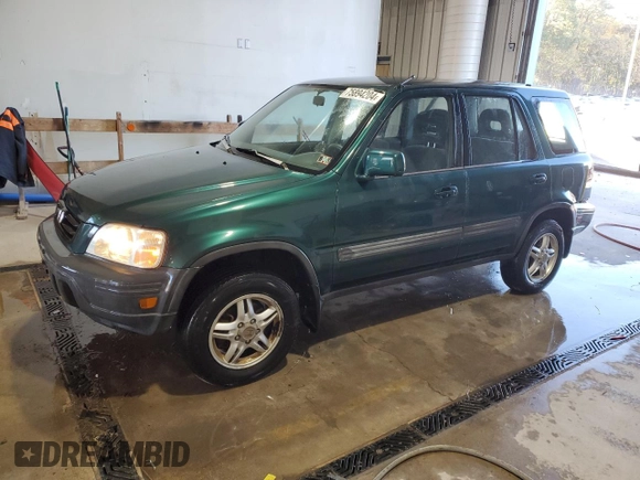 2000 Honda CR-V EX with VIN JHLRD1861YC029191, listed as a Copart auction lot 75894204 with 255,276 mi miles and Salvage Title. Bid and sale history available at carsss.com. Image 1.