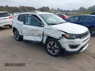 2019 Jeep Compass Limited with VIN 3C4NJCCBXKT676236, listed as a IAAI auction lot 40678393 with 74,532 mi miles. Bid and sale history available at carsss.com. Image 1.
