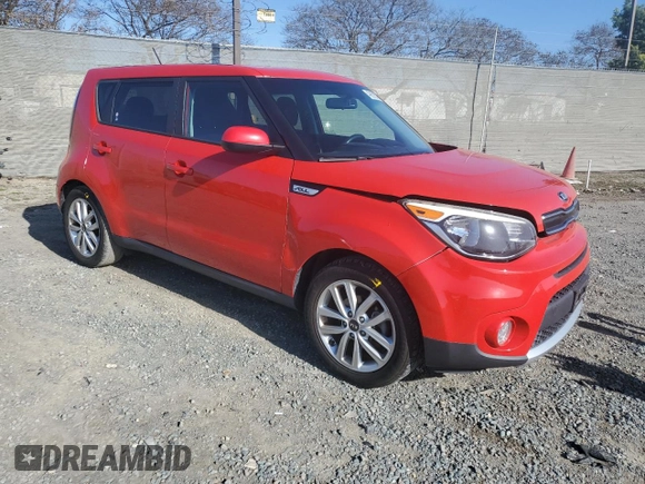 2018 Kia Soul + with VIN KNDJP3A56J7556236, listed as a Copart auction lot 49662525 with 96,947 mi miles and Salvage Title. Bid and sale history available at DreamBid. Image 4.