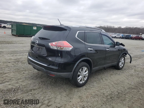 2016 Nissan Rogue SV with VIN KNMAT2MT8GP722121, listed as a Copart auction lot 44769245 with 66,745 mi miles and Salvage Title. Bid and sale history available at carsss.com. Image 3.