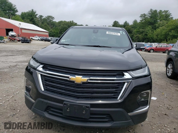2023 Chevrolet Traverse LS with VIN 1GNEVFKW6PJ182195, listed as a Copart auction lot 66837634 with 26,560 mi miles and Salvage Title. Bid and sale history available at carsss.com. Image 5.
