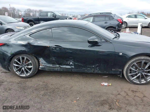 2022 Lexus RC with VIN JTHGZ5DC7N5011561, listed as a IAAI auction lot 41807322 with 45,015 mi miles. Bid and sale history available at carsss.com. Image 6.