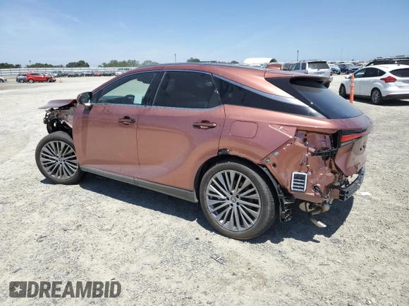 2024 Lexus RX with VIN JTJCJMGA3R2013422, listed as a Copart auction lot 56324644 with 8,884 mi miles and Salvage Title. Bid and sale history available at carsss.com. Image 2.
