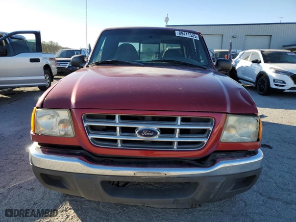 2002 Ford Ranger XL Fleet with VIN 1FTYR44U62TA37293, listed as a Copart auction lot 89411535 with 149,061 mi miles and Salvage Title. Bid and sale history available at carsss.com. Image 5.