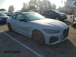 2024 BMW 4 Series M440i with VIN WBA83AP08RCR57765, listed as a Copart auction lot 82054114 with 4,137 mi miles and Salvage Title. Bid and sale history available at carsss.com. Image 4.
