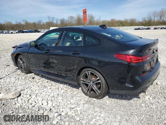 2021 BMW 2 Series 228i xDrive with VIN WBA73AK01M7H40954, listed as a Copart auction lot 54188395 with 78,046 mi miles and Salvage Title. Bid and sale history available at DreamBid. Image 2.
