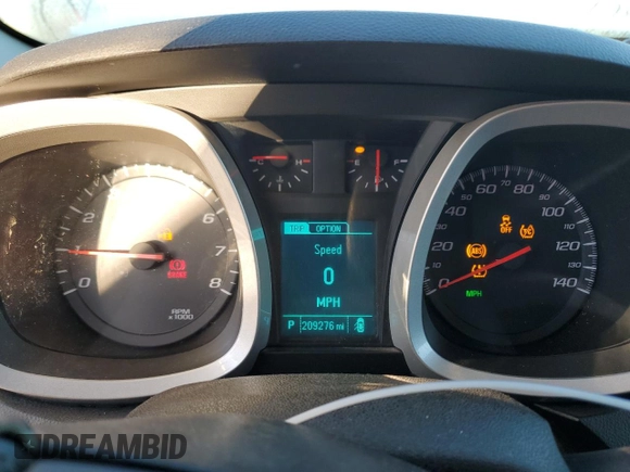 2013 Chevrolet Equinox LT with VIN 2GNFLEE33D6244635, listed as a Copart auction lot 48259885 with 209,276 mi miles and Salvage Title. Bid and sale history available at carsss.com. Image 9.