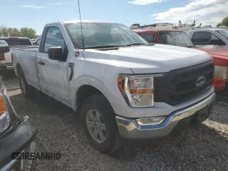2021 Ford F-150 XL with VIN 1FTMF1EB4MKE11721, listed as a Copart auction lot 65990284 with Not provided miles and Salvage title. Bid and sale history available at DreamBid. Image 4.