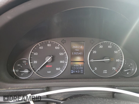 2006 Mercedes-Benz C 280 Luxury with VIN WDBRF92H66F809018, listed as a Copart auction lot 46589205 with 170,541 mi miles and Salvage Title. Bid and sale history available at DreamBid. Image 9.