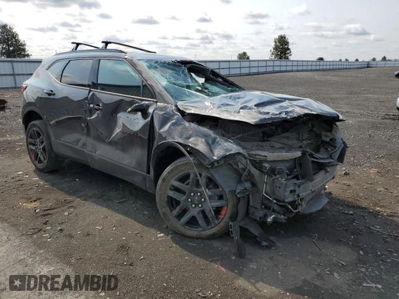 2020 Chevrolet Blazer LT with VIN 3GNKBHRS1LS615165, listed as a Copart auction lot 61950395 with Not provided miles and Non repairable. Bid and sale history available at DreamBid. Image 4.
