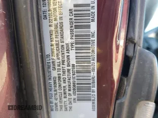 1999 Subaru Legacy Outback with VIN 4S3BG6851X7637598, listed as a Copart auction lot 83469134 with 207,692 mi miles and Salvage title. Bid and sale history available at DreamBid. Image 12.
