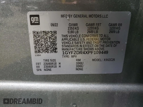 2023 Cadillac XT4 AWD Premium Luxury z VIN 1GYFZDR4XPF109449, wystawiony jako Copart lot #46712405 z przebiegiem 10 882 mil mil oraz Czysty tytuł • Clean title. Historia ofert i sprzedaży dostępna na DreamBid. Obrazek 13.