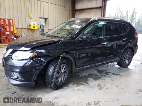 2016 Nissan Rogue SL with VIN 5N1AT2MV9GC738798, listed as a Copart auction lot 52152975 with 76,444 mi miles and Salvage Title. Bid and sale history available at DreamBid. Image 1.