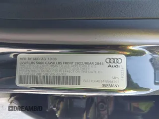 2004 Audi allroad with VIN WA1YL64B24N048191, listed as a IAAI auction lot 40648258 with 152,070 mi miles. Bid and sale history available at carsss.com. Image 9.