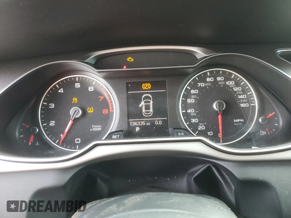 2014 Audi A4 Premium Plus with VIN WAUEFAFL0EN024608, listed as a Copart auction lot 45843405 with 136,335 mi miles and Salvage Title. Bid and sale history available at carsss.com. Image 9.