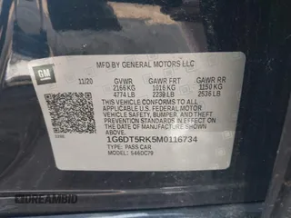 2021 Cadillac CT5 Premium Luxury with VIN 1G6DT5RK5M0116734, listed as a IAAI auction lot 42475009 with 37,942 mi miles and . Bid and sale history available at DreamBid. Image 9.