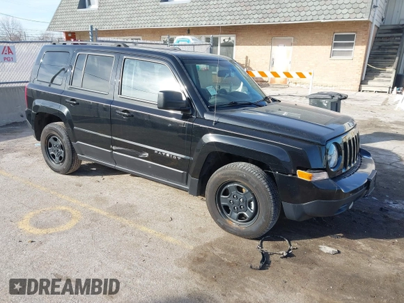 2017 Jeep Patriot Sport with VIN 1C4NJPBA7HD118388, listed as a IAAI auction lot 41538977 with 81,920 mi miles. Bid and sale history available at carsss.com. Image 1.