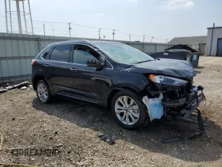 2022 Ford Edge Titanium with VIN 2FMPK4K91NBA74220, listed as a Copart auction lot 52184665 with 9,391 mi miles and Salvage Title. Bid and sale history available at carsss.com. Image 4.