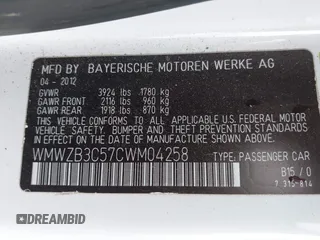 2012 MINI Countryman with VIN WMWZB3C57CWM04258, listed as a IAAI auction lot 42116867 with 168,550 mi miles and . Bid and sale history available at DreamBid. Image 9.