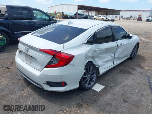 2021 Honda Civic Sedan EX-L with VIN 19XFC1F7XME006512, listed as a IAAI auction lot 40003939 with 90,881 mi miles. Bid and sale history available at carsss.com. Image 4.