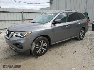 2017 Nissan Pathfinder SV with VIN 5N1DR2MN6HC665578, listed as a Copart auction lot 50237865 with 124,018 mi miles and Salvage Title. Bid and sale history available at carsss.com. Image 1.