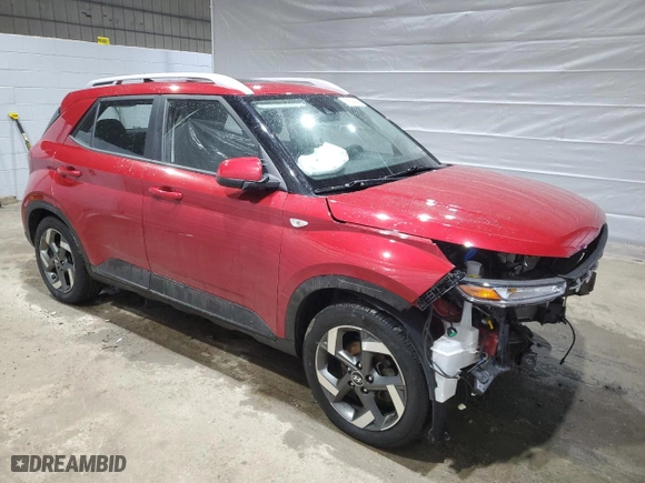 2022 Hyundai Venue SEL with VIN KMHRC8A38NU181480, listed as a Copart auction lot 47584545 with 34,591 mi miles and Salvage Title. Bid and sale history available at carsss.com. Image 4.