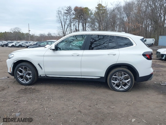2023 BMW X3 xDrive30i with VIN 5UX53DP05P9T22681, listed as a IAAI auction lot 41646499 with 18,307 mi miles. Bid and sale history available at carsss.com. Image 14.