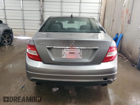 2009 Mercedes-Benz C 300 Sport with VIN WDDGF54X39F225434, listed as a Copart auction lot 53141085 with 194,350 mi miles and Salvage title. Bid and sale history available at DreamBid. Image 6.