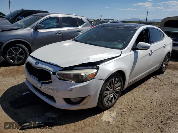 2015 Kia Cadenza Premium with VIN KNALN4D76F5195351, listed as a Copart auction lot 72582884 with 154,080 mi miles and Salvage Title. Bid and sale history available at carsss.com. Image 1.