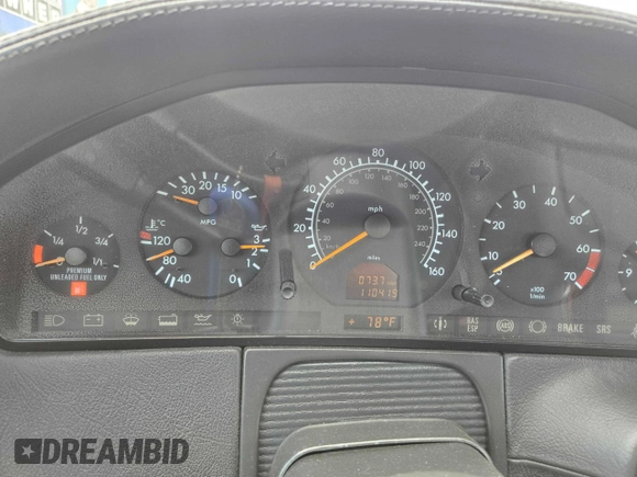 1998 Mercedes-Benz CL with VIN WDBGA76G5WA397263, listed as a Copart auction lot 47796615 with 110,419 mi miles and Clean Title. Bid and sale history available at DreamBid. Image 8.