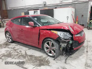 2016 Hyundai Veloster with VIN KMHTC6AD6GU283849, listed as a IAAI auction lot 41549641 with 62,750 mi miles. Bid and sale history available at carsss.com. Image 1.