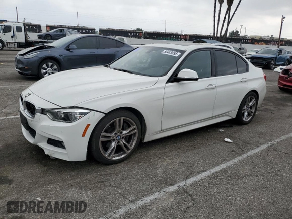 2017 BMW 3 Series 330i z VIN WBA8B9G33HNU57186, wystawiony jako Copart lot #58443095 z przebiegiem 78 525 mil mil oraz Szkoda całkowita • Salvage title. Historia ofert i sprzedaży dostępna na DreamBid. Obrazek 1.