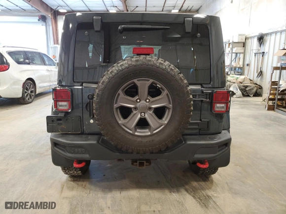 2017 Jeep Wrangler Unlimited Rubicon with VIN 1C4BJWFG8HL658625, listed as a Copart auction lot 83100914 with 75,383 mi miles and Clean Title. Bid and sale history available at carsss.com. Image 6.