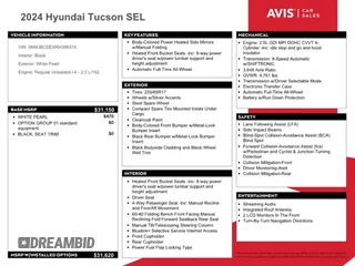 2024 Hyundai Tucson SEL with VIN 5NMJBCDEXRH398370, listed as a Copart auction lot 87601605 with 11,932 mi miles and Non Repairable. Bid and sale history available at carsss.com. Image 13.
