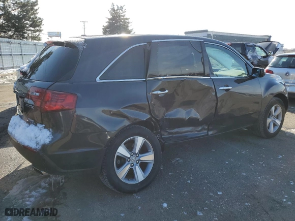 2013 Acura MDX with VIN 2HNYD2H20DH518405, listed as a Copart auction lot 45573285 with 117,856 mi miles and Salvage Title. Bid and sale history available at carsss.com. Image 3.