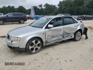 2004 Audi A4 1.8T with VIN WAULC68E14A163308, listed as a Copart auction lot 70595384 with 164,718 mi miles and Salvage Title. Bid and sale history available at carsss.com. Image 1.