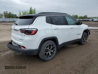 2025 Jeep Compass Limited с VIN 3C4NJDCN7ST511874, выставлен на аукционе Copart как лот 45583635 с пробегом 4 929 миль миль и Списание • Salvage title. История ставок и продаж доступна на DreamBid. Изображение 3.