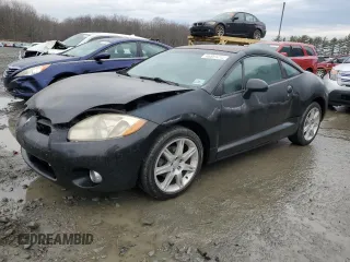 2006 Mitsubishi Eclipse GT with VIN 4A3AK34T36E011555, listed as a Copart auction lot 46991215 with 95,194 mi miles and Salvage Title. Bid and sale history available at carsss.com. Image 1.