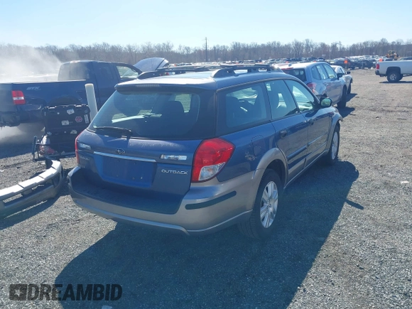 2008 Subaru Outback z VIN 4S4BP60C987365910, wystawiony jako IAAI lot #41891515 z przebiegiem 105 369 mil mil oraz . Historia ofert i sprzedaży dostępna na DreamBid. Obrazek 4.