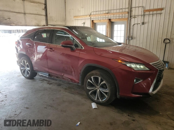 2016 Lexus RX 450h with VIN 2T2BGMCA8GC003918, listed as a Copart auction lot 57071775 with 144,782 mi miles and Salvage title. Bid and sale history available at DreamBid. Image 4.