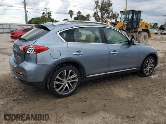 2016 Infiniti QX50 with VIN JN1BJ0RP8GM235709, listed as a Copart auction lot 71441004 with 43,348 mi miles and Salvage Title. Bid and sale history available at carsss.com. Image 3.