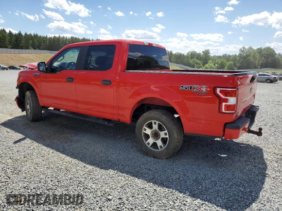 2019 Ford F-150 XL with VIN 1FTEW1E43KKE28982, listed as a Copart auction lot 58302285 with 101,707 mi miles and Salvage title. Bid and sale history available at DreamBid. Image 2.