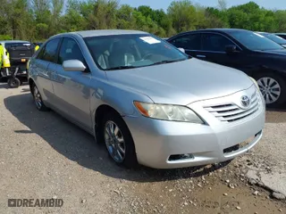 2007 Toyota Camry CE with VIN JTNBE46K773058525, listed as a IAAI auction lot 41927357 with 245,984 mi miles. Bid and sale history available at carsss.com. Image 1.