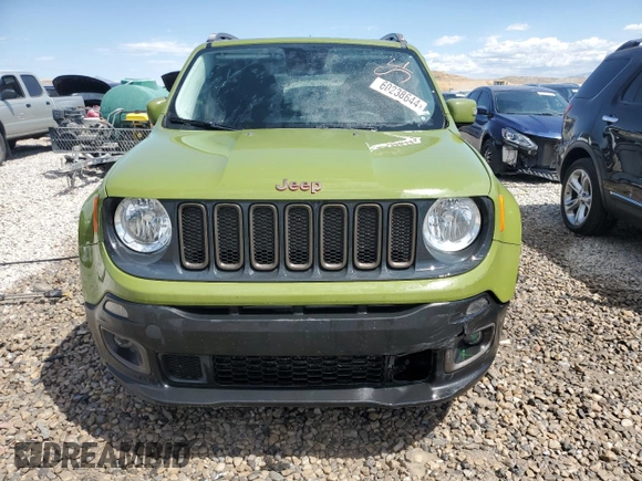2016 Jeep Renegade Latitude with VIN ZACCJABW0GPD61699, listed as a Copart auction lot 60238644 with 59,545 mi miles and Salvage Title. Bid and sale history available at DreamBid. Image 5.